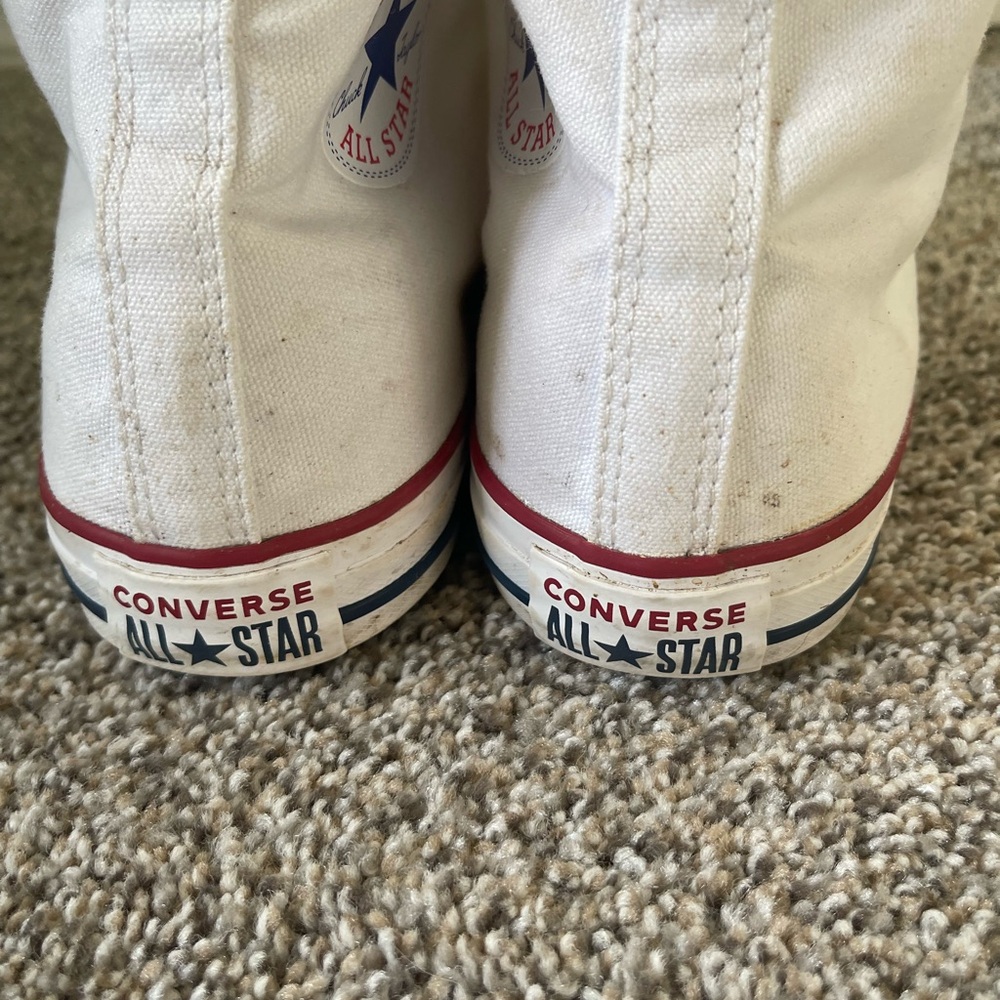 Converse White Canvas Sneakers